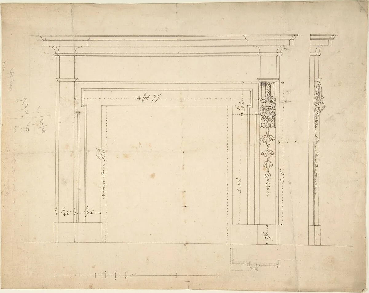 Design for a Chimneypiece — Sir William Chambers