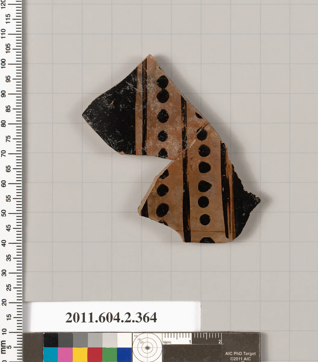 Terracotta fragment of a column-krater (bowl for mixing wine and water) — Unknown