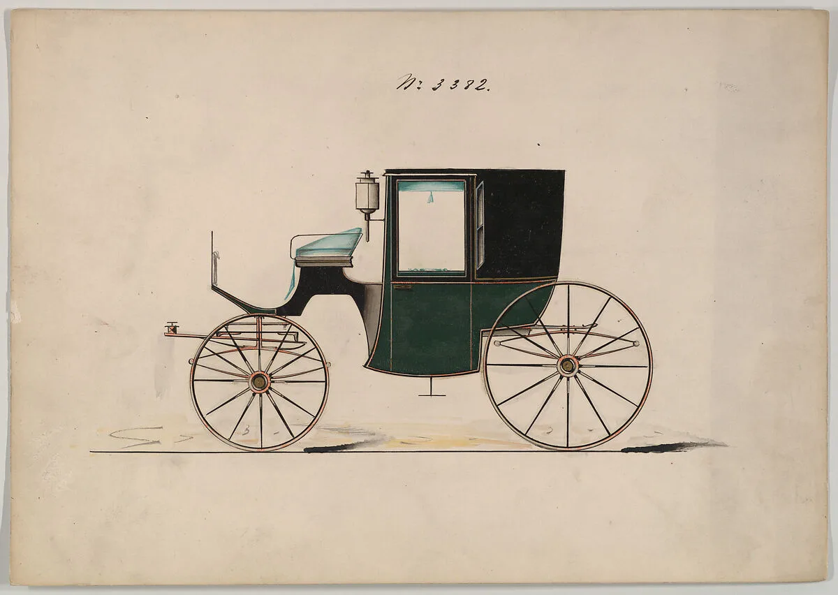 Design for Brougham, no. 3382 — Brewster & Co.