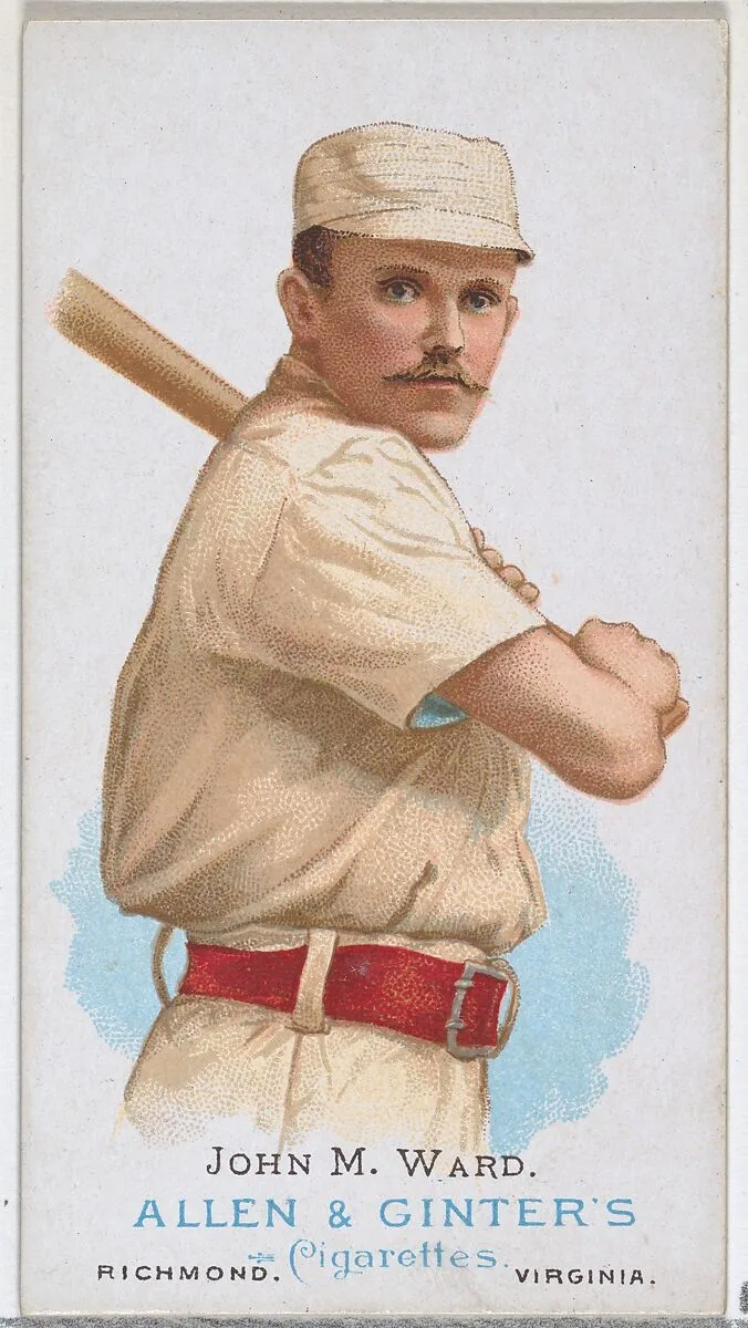 John M. Ward, Baseball Player, from World's Champions, Series 1 (N28) for Allen & Ginter Cigarettes — Lindner, Eddy & Claus|Allen & Ginter