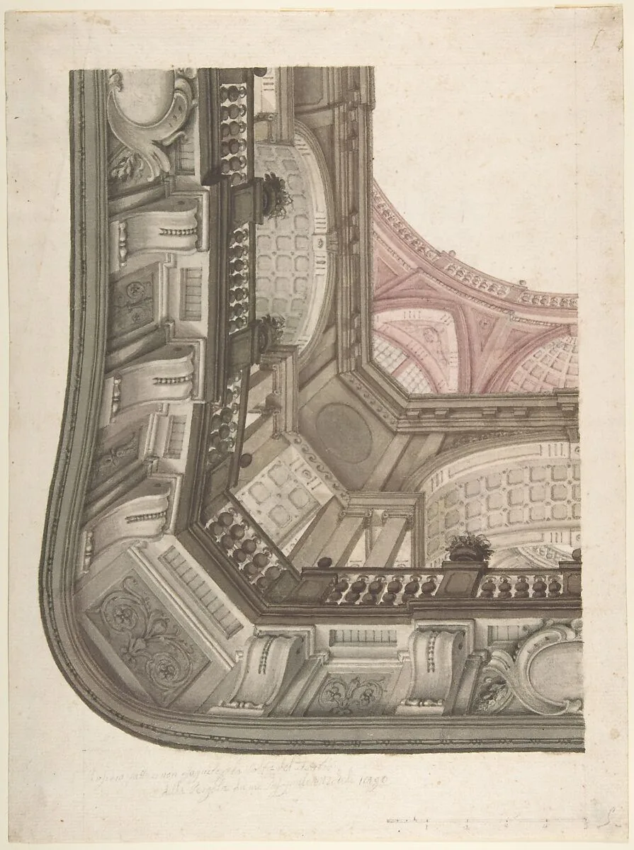 Design for a Ceiling — Anonymous, Italian, 18th or early 19th century