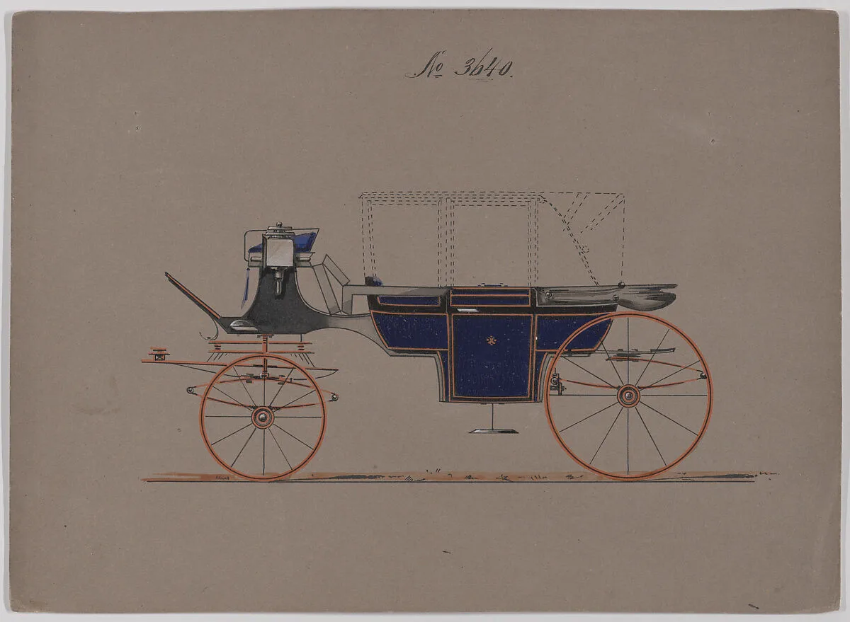 Design for Landau, No. 3640 — Brewster & Co.
