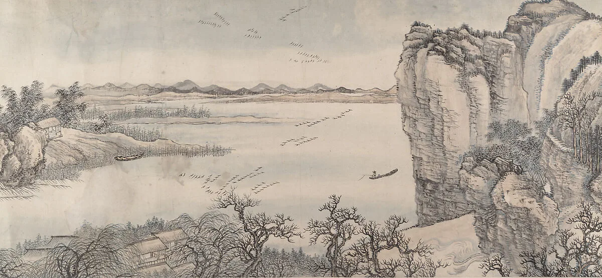 清 王翬 倣巨然燕文貴山水圖 卷|Landscape in the Style of Juran and Yan Wengui — Wang Hui