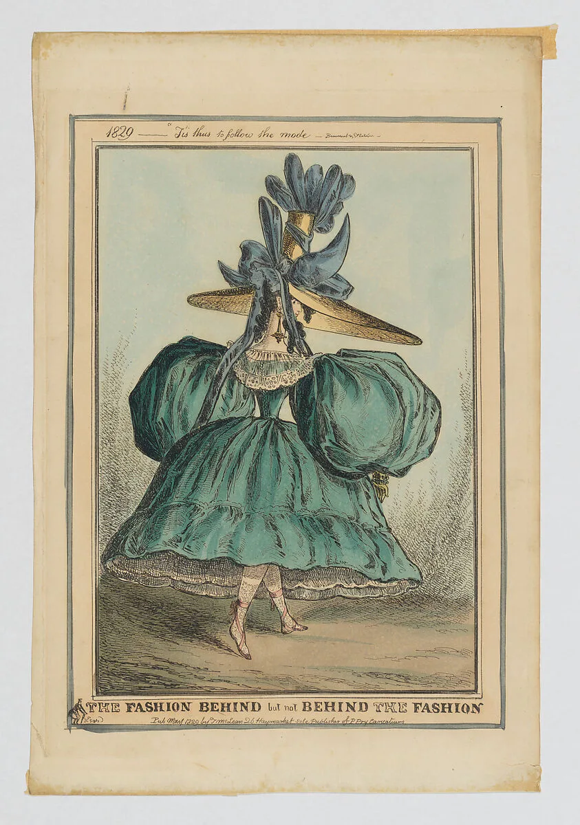 The Fashion Behind but not Behind the Fashion: 1829–T'is Thus to Follow the Mode — Thomas McLean|John Fletcher|Francis Beaumont|William Heath ('Paul Pry')