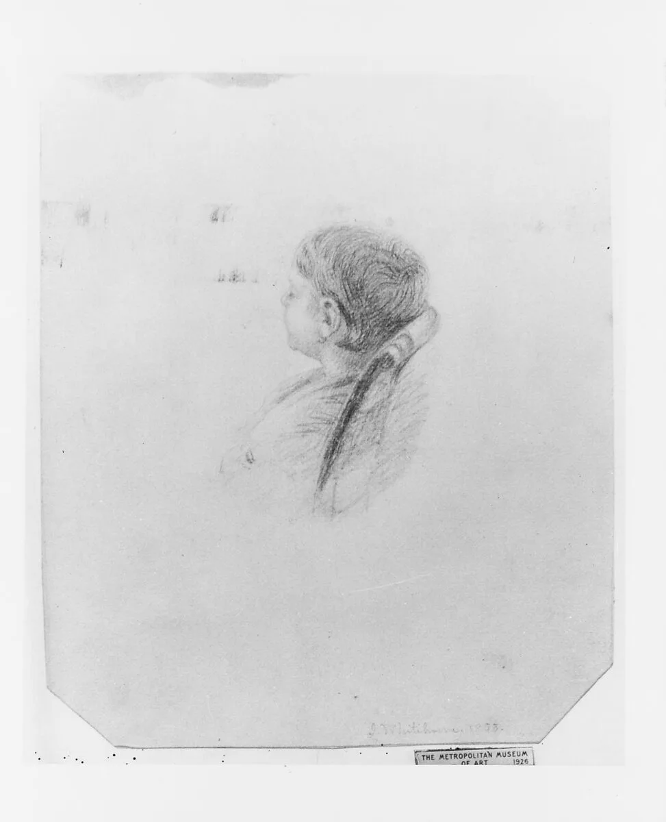 Head of a Sleeping Child (from McGuire Scrapbook) — James Whitehorne