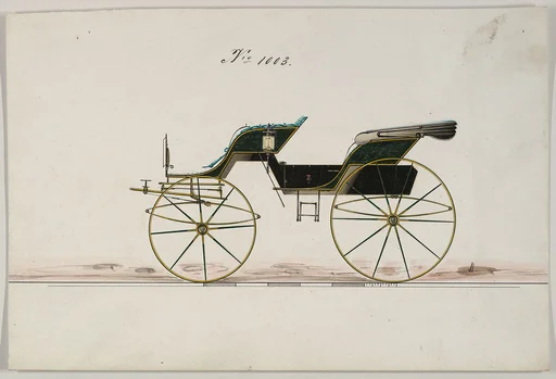 Carriage Design Drawing for Phaeton No. 1003