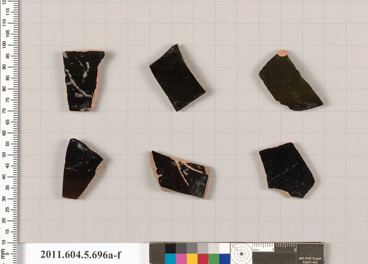 Terracotta fragments of kylikes (drinking cups) — Unknown
