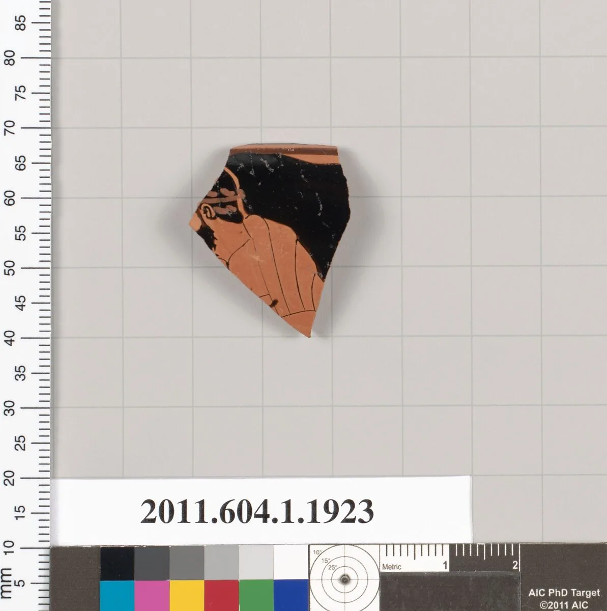 Terracotta rim fragment of a kylix (drinking cup) — Unknown