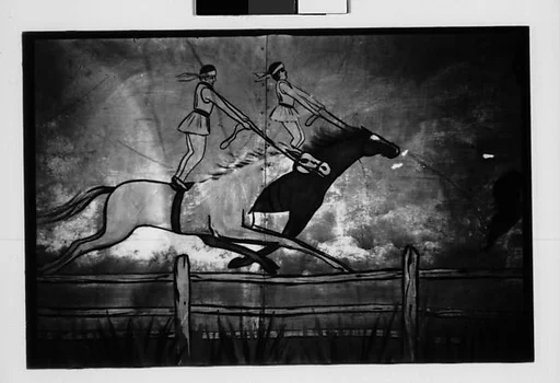 [Five 35mm Film Frames: Painted Circus Wagon Southeastern U.S.]