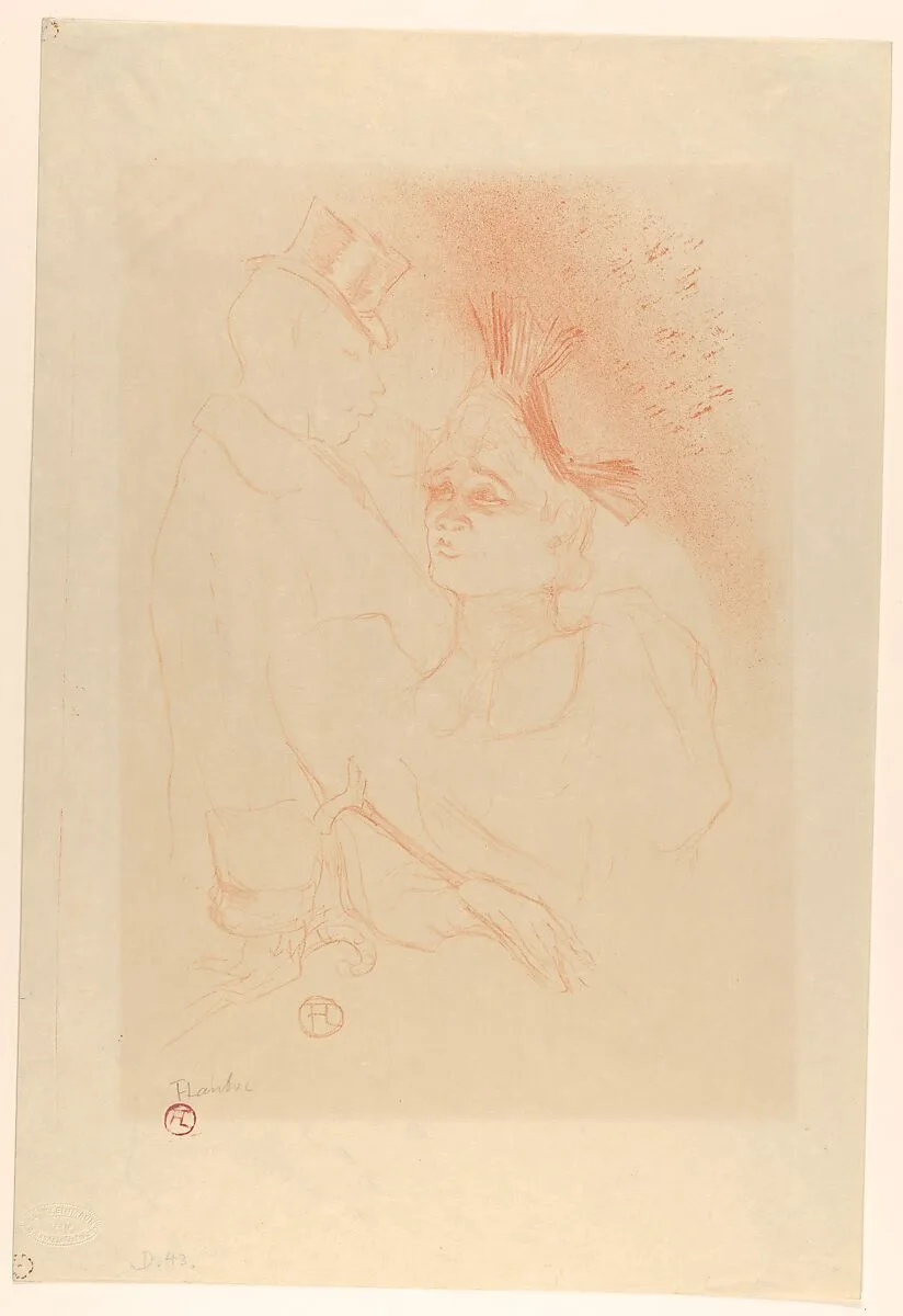 Mademoiselle Lender and Baron — Henri de Toulouse-Lautrec