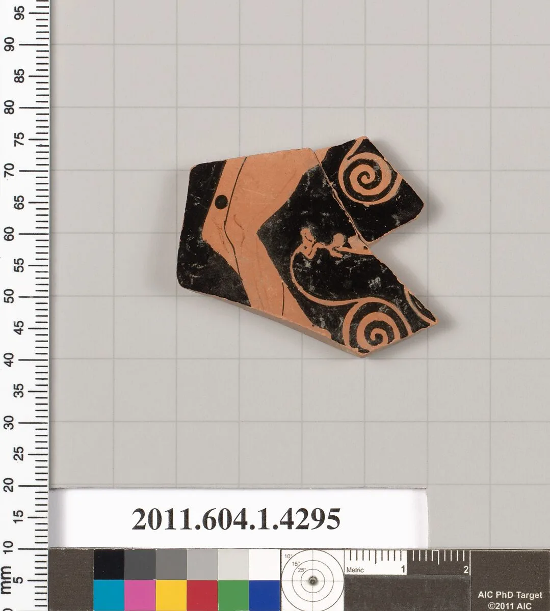 Terracotta fragment of a kylix (drinking cup) — Unknown