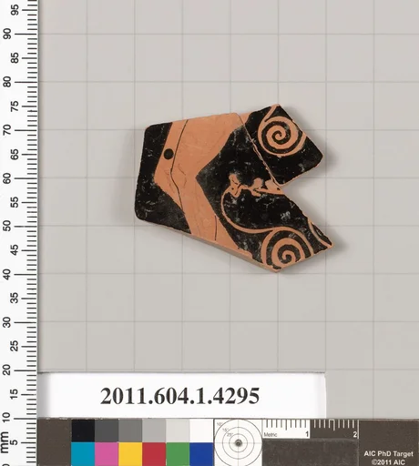 Terracotta fragment of a kylix (drinking cup)