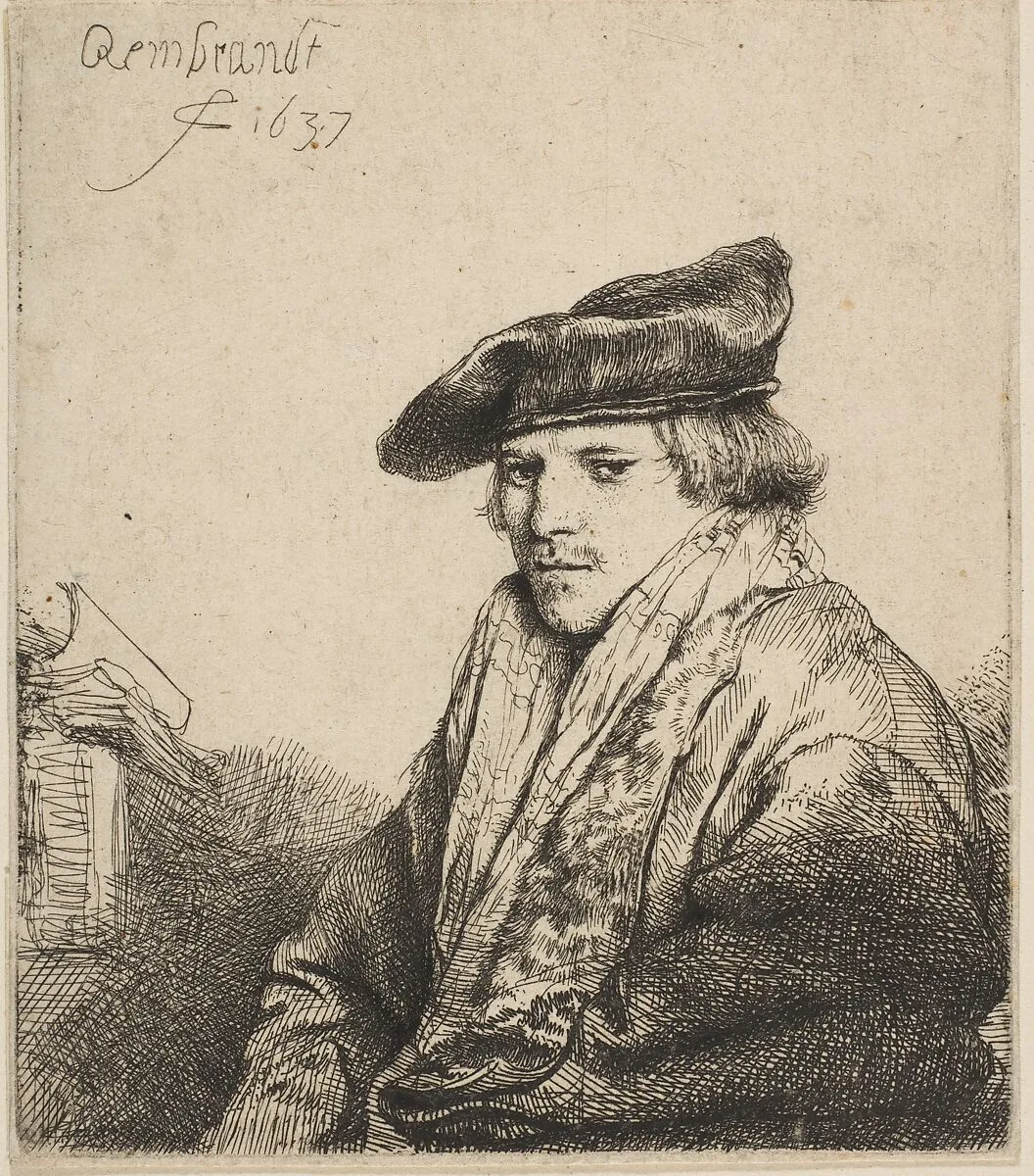 Young Man in a Velvet Cap (Ferdinand Bol) — Rembrandt (Rembrandt van Rijn)|Ferdinand Bol