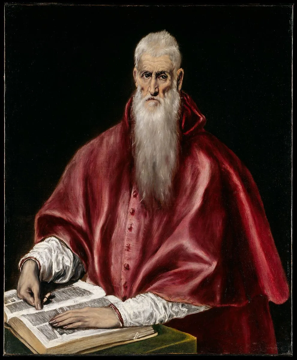 Saint Jerome as Scholar — El Greco (Domenikos Theotokopoulos)