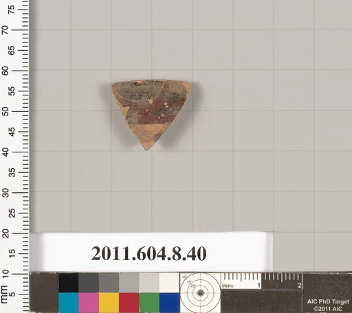 Terracotta fragment of a closed shape