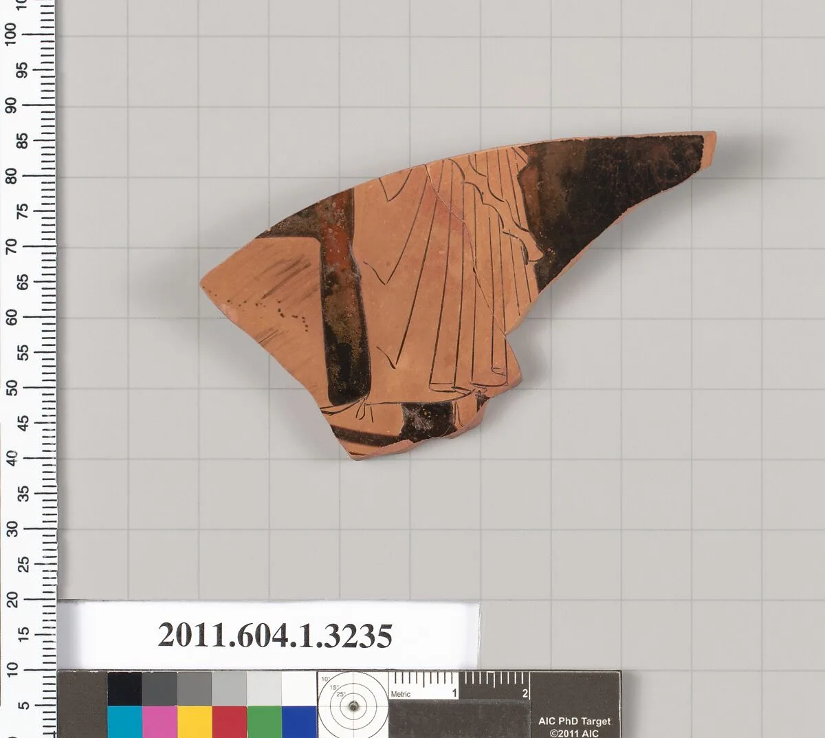 Terracotta fragment of a kylix (drinking cup) — Unknown