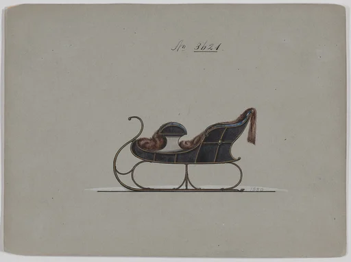 Design for 4 Seat Sleigh, no. 3621