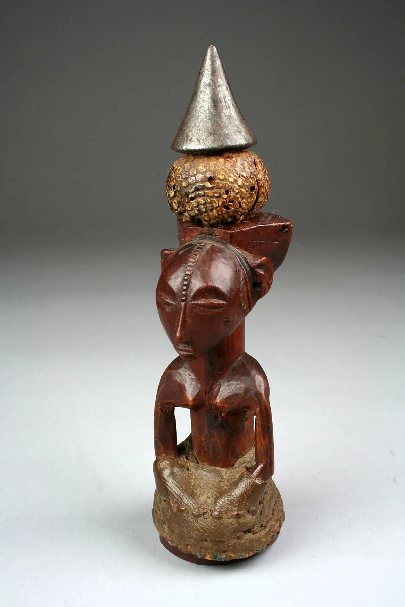 Power Figure: Seated Female (Nkisi) — Unknown