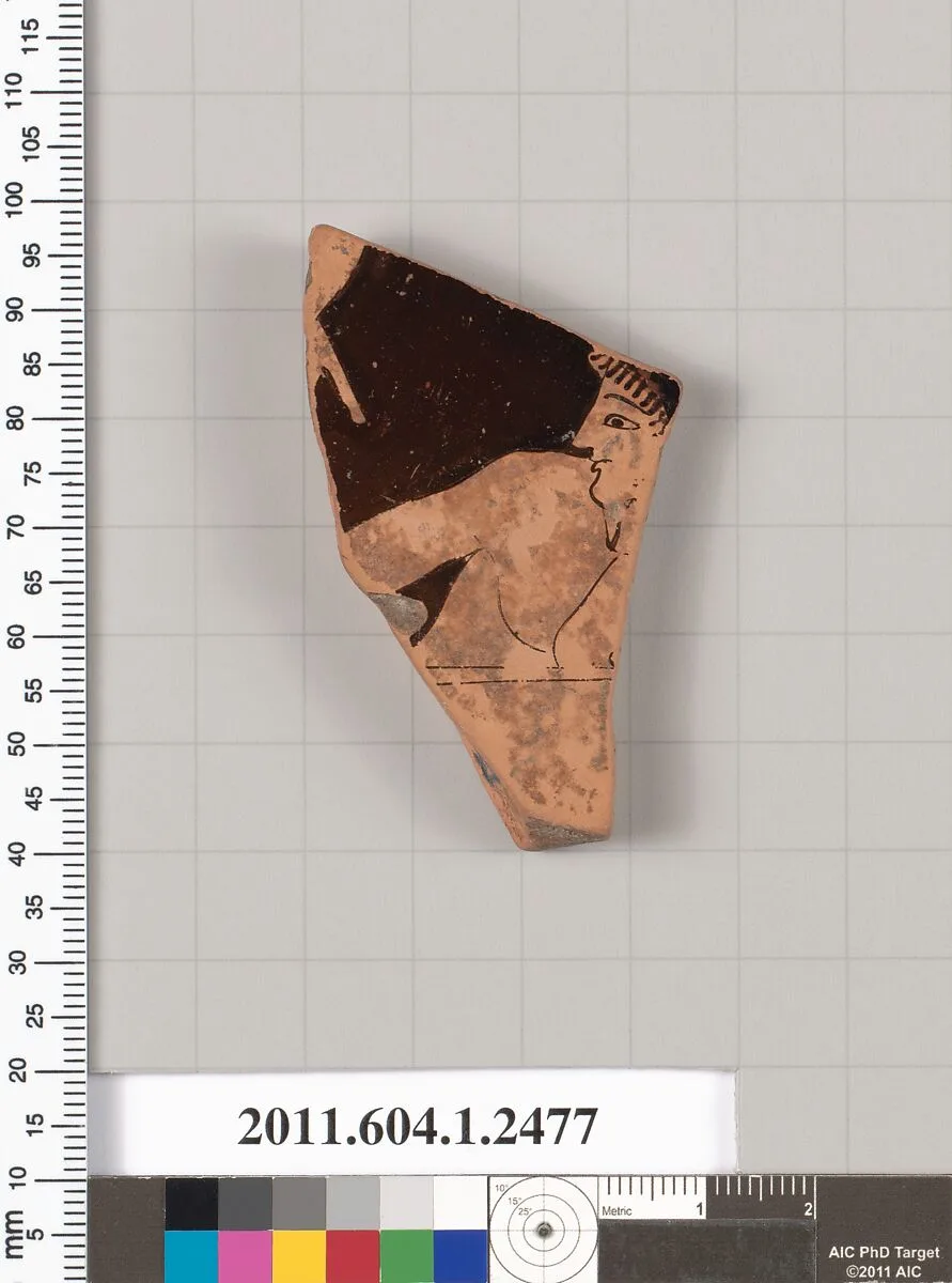 Terracotta fragment of a kylix (drinking cup) — Unknown