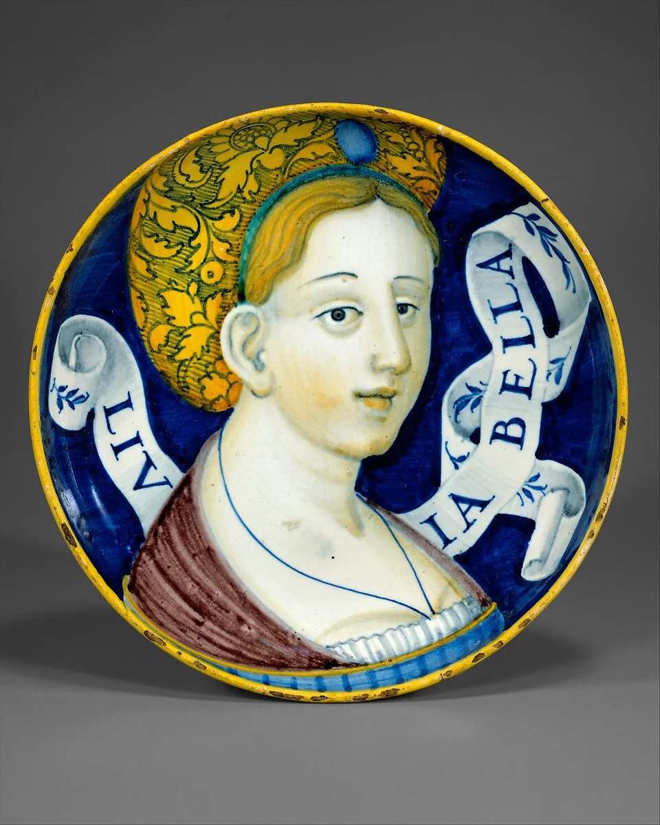 Dish (coppa amatoria) — "In Castel Durante" Painter