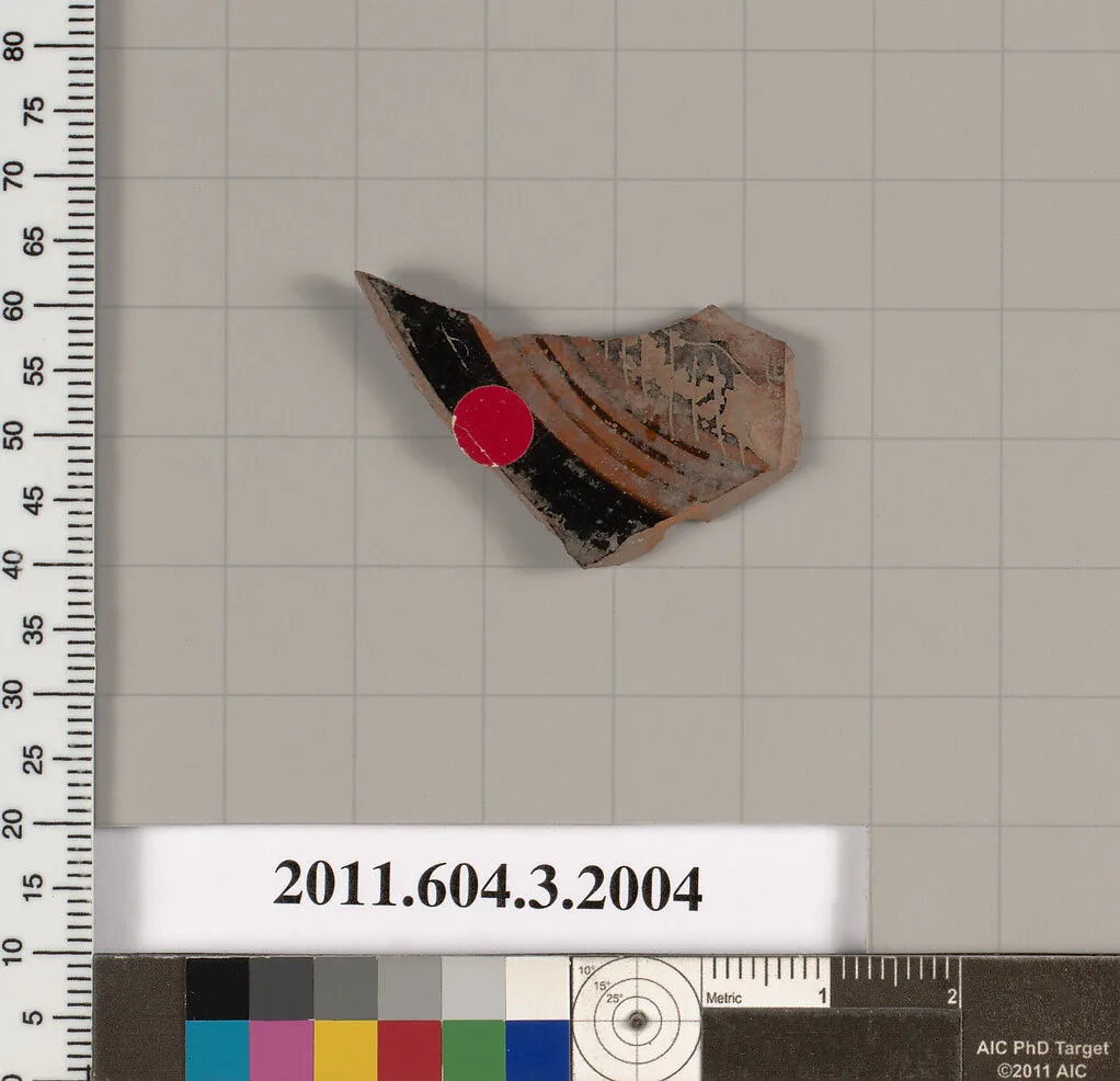 Terracotta fragment of a kylix (drinking cup) — Unknown