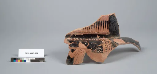 Terracotta fragment of a column-krater (bowl for mixing wine and water)