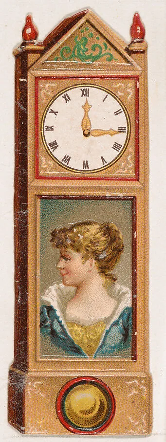Clock, from the Novelties series (N228, Type 4) issued by Kinney Bros. — Kinney Brothers Tobacco Company