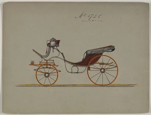 Design for Cabriolet or Victoria, no. 3725