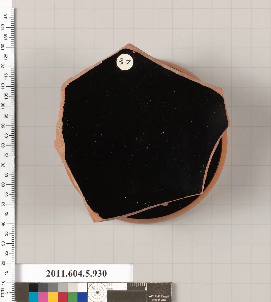 Terracotta fragment of a kylix (drinking cup) — Unknown