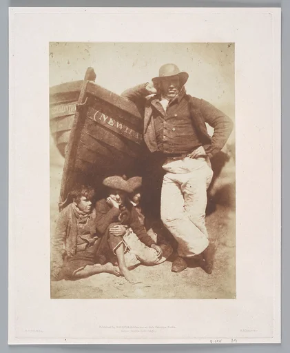 Three Unknown Boys and James Linton, Newhaven