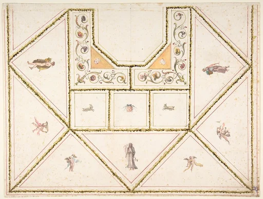 Design for a Ceiling in Pompeian Style