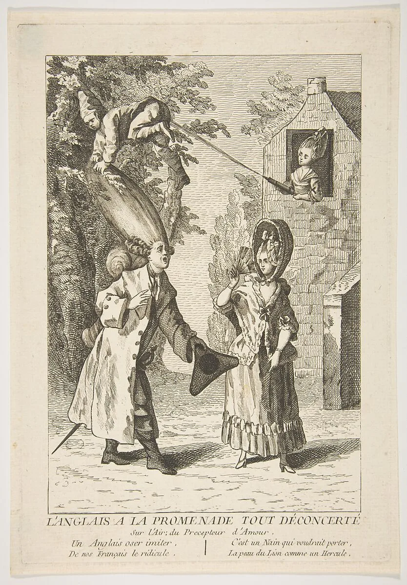 L'Anglais a la Promenade Tout Déconcerté — Anonymous, French, 18th century