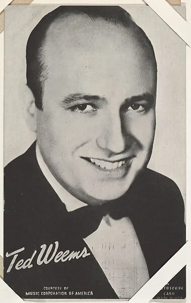 Ted Weems from TV and Radio Stars Exhibit Cards series (W409) — International Mutoscope Reel Company