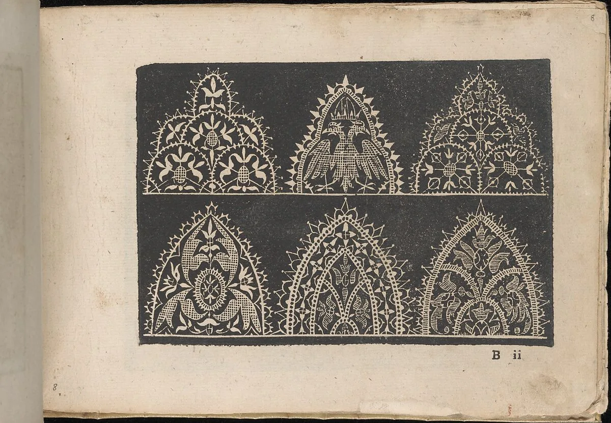 Fiori di Ricami Nuovamente Posti in Luce, page 8 (recto) — Matteo Florimi|Francesco de' Franceschi