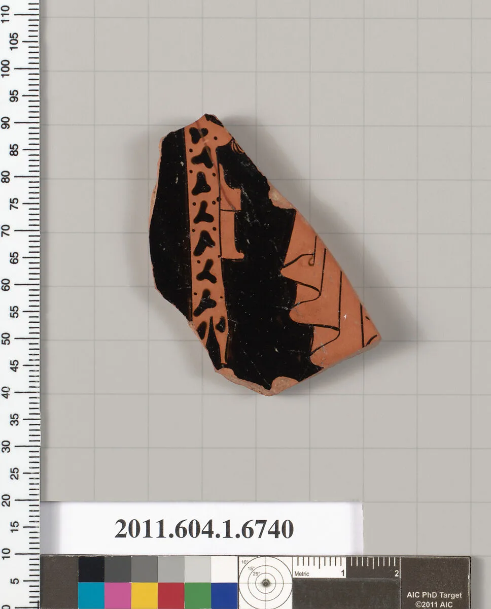 Terracotta fragment of a kylix (drinking cup) — Unknown