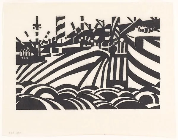 Dock Scene — Edward Alexander Wadsworth