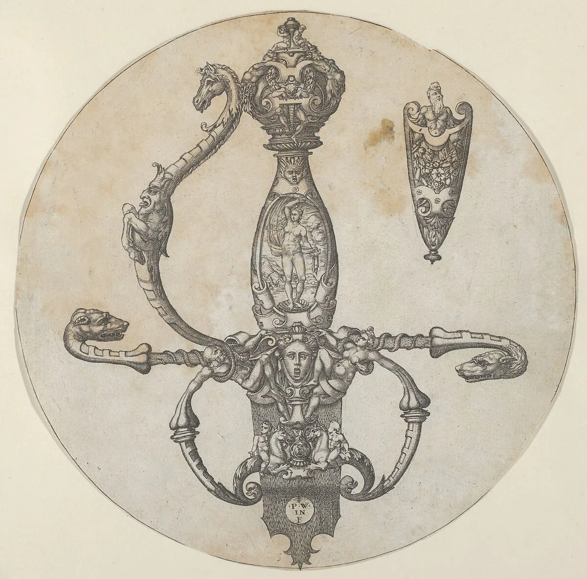 Design for a Sword Hilt — Pierre Woeiriot de Bouzey II