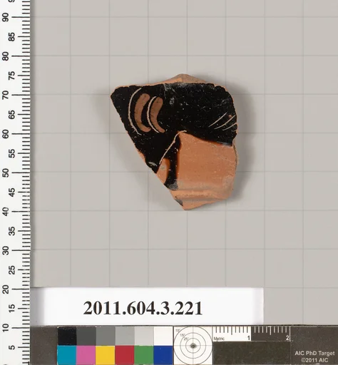 Terracotta fragment of a neck-amphora of Nicosthenic shape (jar)