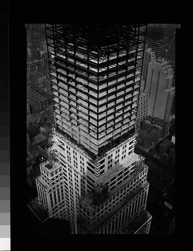 [Chrysler Building Construction, From Roof of Chanin Building (?), New York City]
