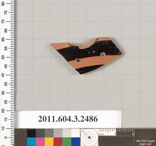 Terracotta fragment of a kylix (drinking cup)