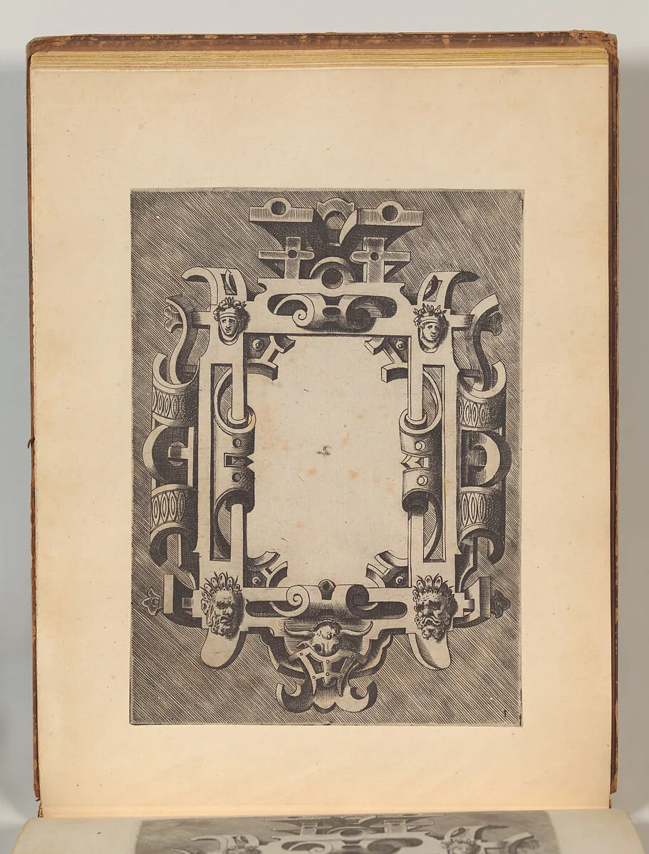 Targhe ed altri ornati di varie e capricciose invenzioni (Cartouches and other ornaments of various and capricious invention, page 25) — Carlo Losi|Hans Vredeman de Vries