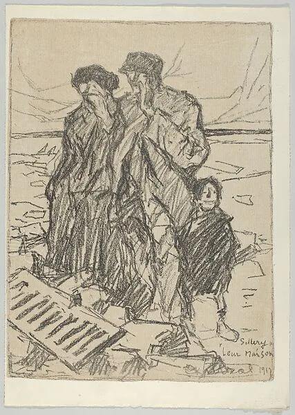 Leur maison, from Les Evacués — Louis-Robert Antral