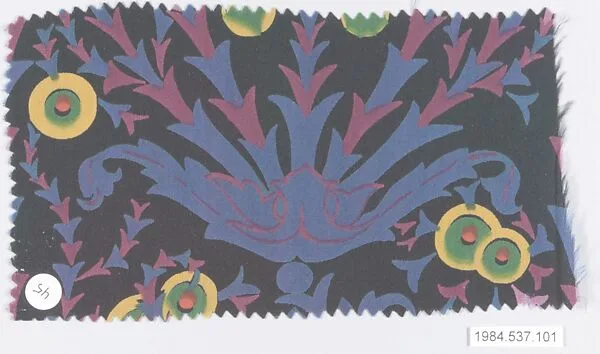 Textile sample, from the ¦Franko Prints¦ series — Joseph Urban|Frank Silk Mills, Inc.