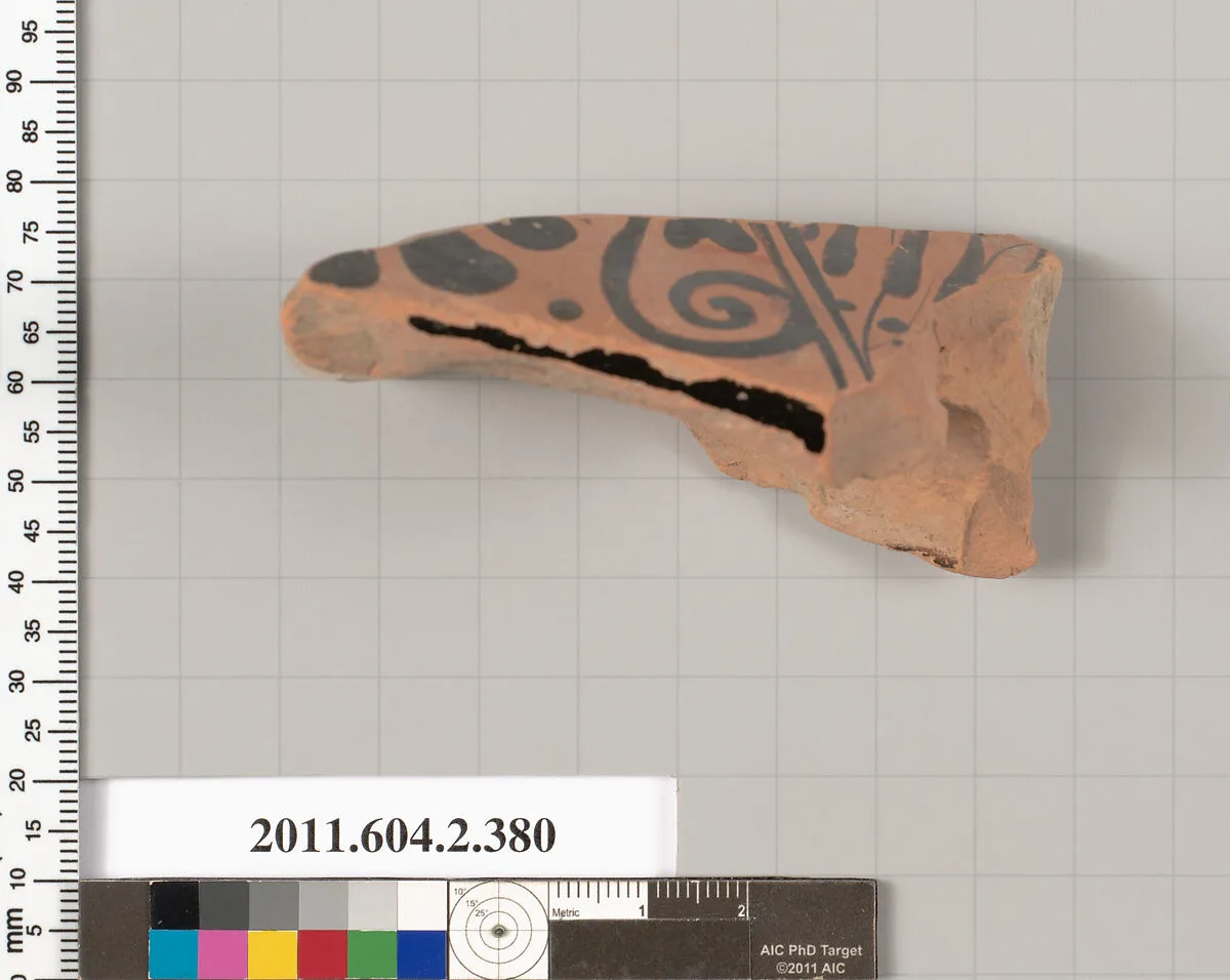 Terracotta fragment of a column-krater (bowl for mixing wine and water) — Unknown