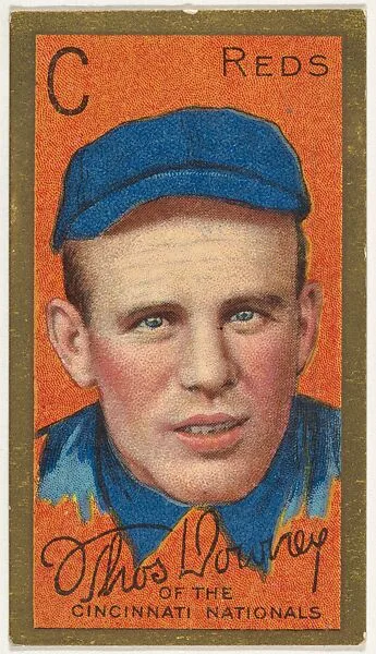Thomas Downey, Cincinnati Reds, National League, from the "Baseball Series" (Gold Borders) set (T205) issued by the American Tobacco Company — American Tobacco Company