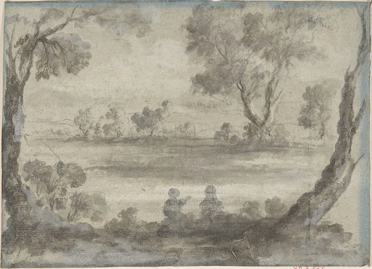 River Scene — Anonymous, French, 17th century