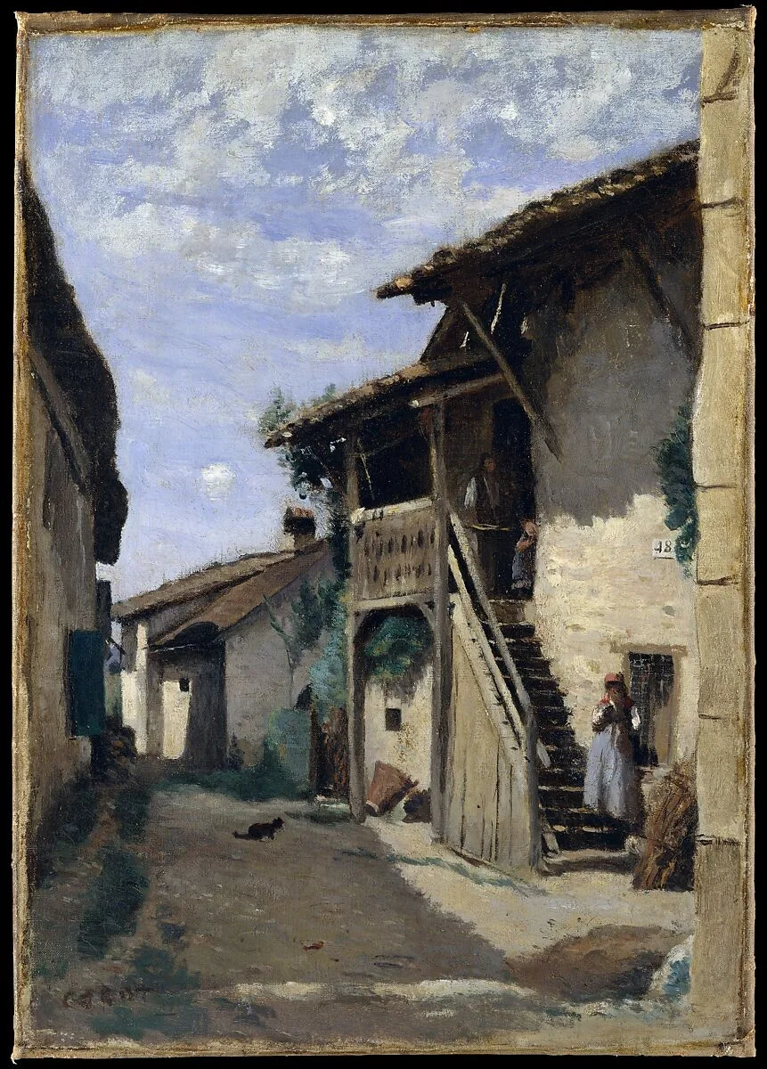 A Village Street: Dardagny — Camille Corot