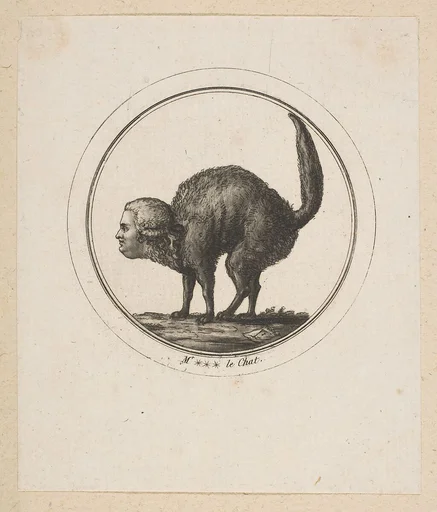 Caricature Showing the Comte de Provence as a Cat