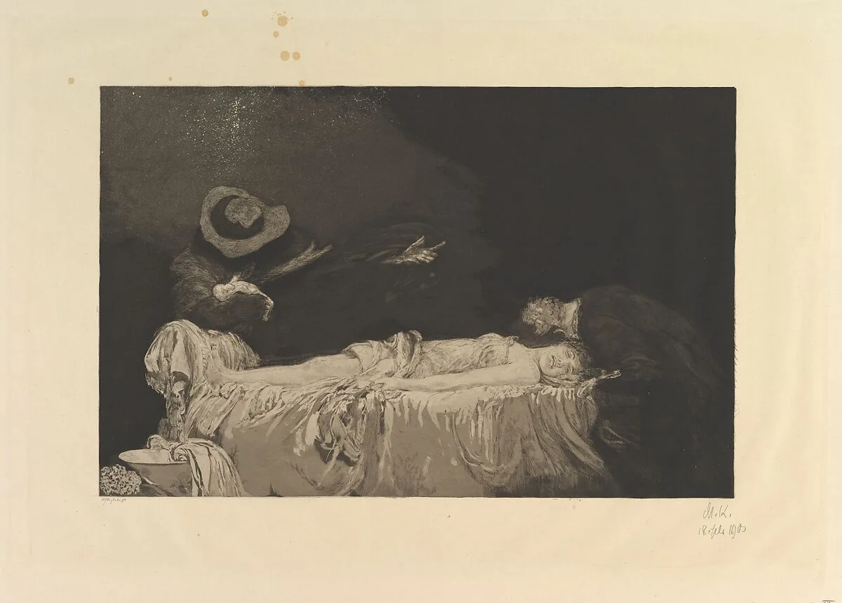 Death (from the series A Love) — Max Klinger|Wilhelm Felsing