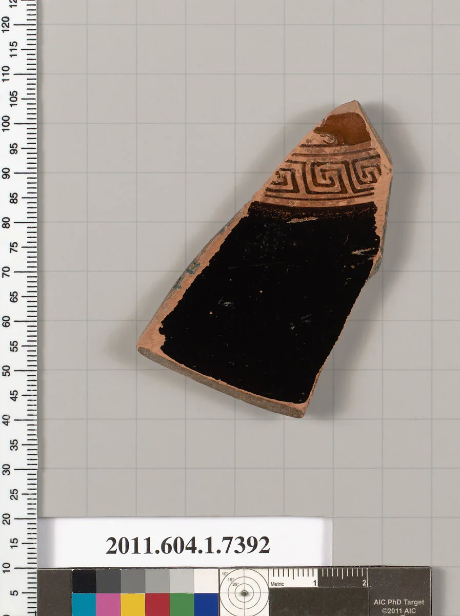 Terracotta fragment of a kylix (drinking cup) — Unknown